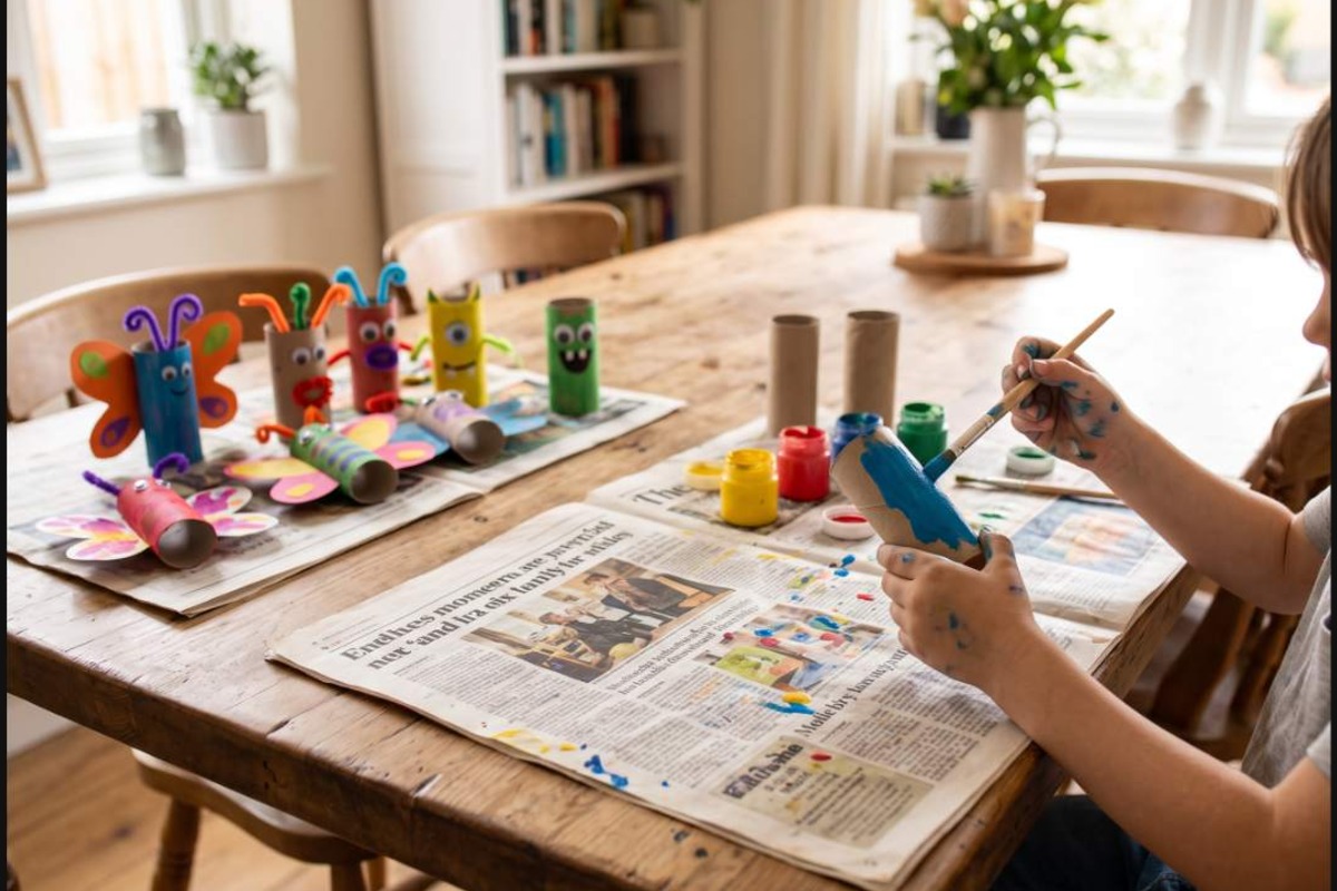 Manualidades Fáciles con Rollos de Papel para Niños