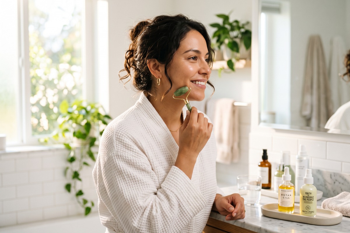 Masaje Facial con Rodillo de Jade: Técnica Paso a Paso