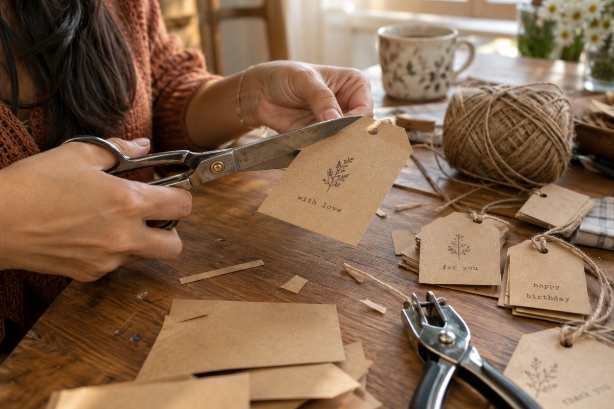 Etiquetas de Regalo de Papel Kraft: Ideas Creativas