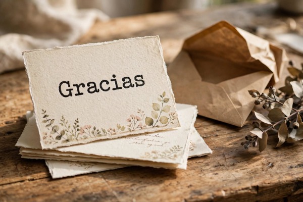Tarjetas de Agradecimiento con Sellos Hechas en Minutos