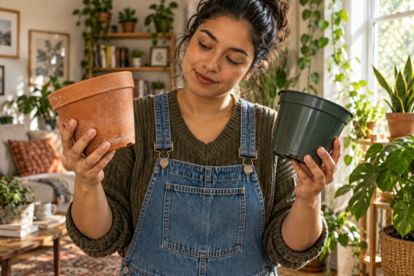 Maceta de Barro vs Plástico: ¿Cuál Elegir para tus Plantas?