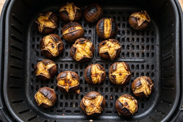 Castañas Asadas Fáciles en Airfryer con Truco de Corte