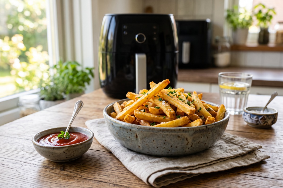 Patatas Fritas sin Aceite Muy Crujientes en Airfryer