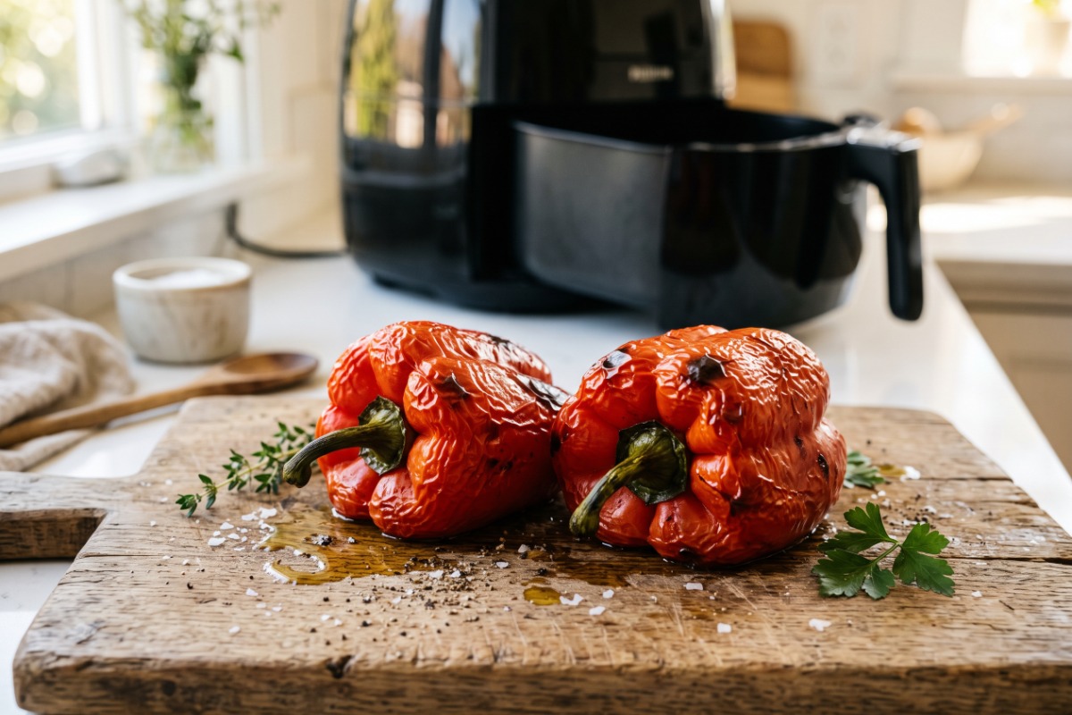 Pimientos Asados Rápido en Air Fryer: El Truco Definitivo