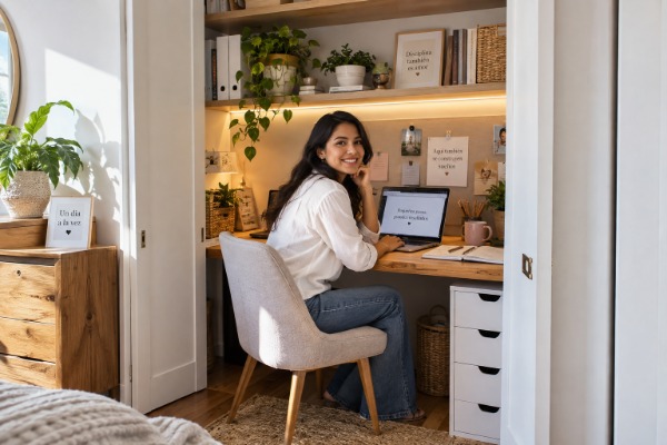 Cómo Crear una Oficina en un Armario: Proyecto Cloffice